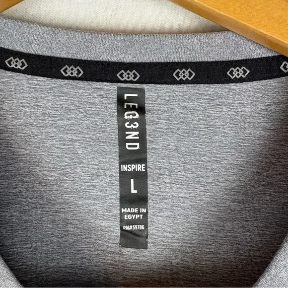 Pair of Men's Leg3nd Inspire Crewneck Activewear T-Shirts Size L - Picture 5 of 8